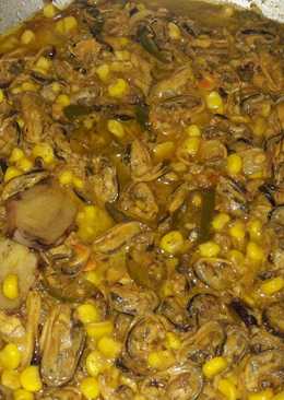 Kerang hijau jagung saus tiram