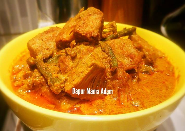 resep lengkap untuk Gulai Cubadak/Nangka ala RM Padang