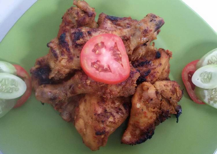 gambar untuk cara membuat Ayam bakar bumbu rujak