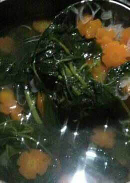 Sayur Bening Bayam Wortel