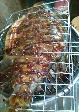Bakar ikan bawal pedas manis
