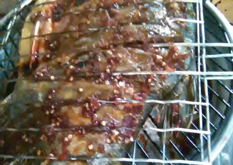 resep Bakar ikan bawal pedas manis