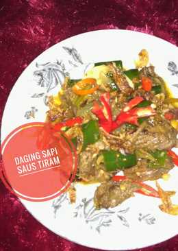 Daging sapi saus tiram simple