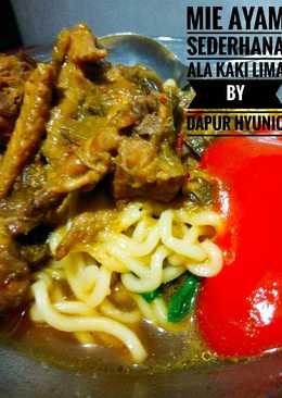 Mie ayam ala rumahan (rasa kaki lima)