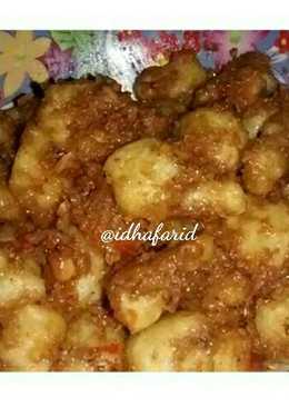 Cimol basah saus kacang super Spicy