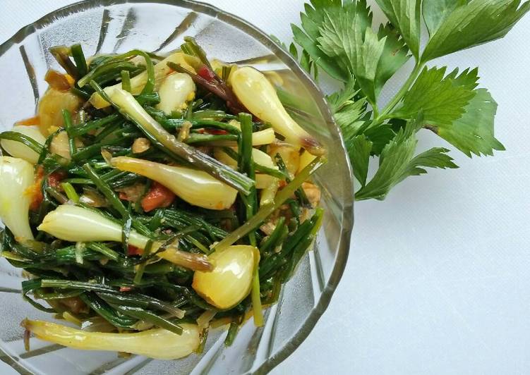 resep Sayur kucai pedas