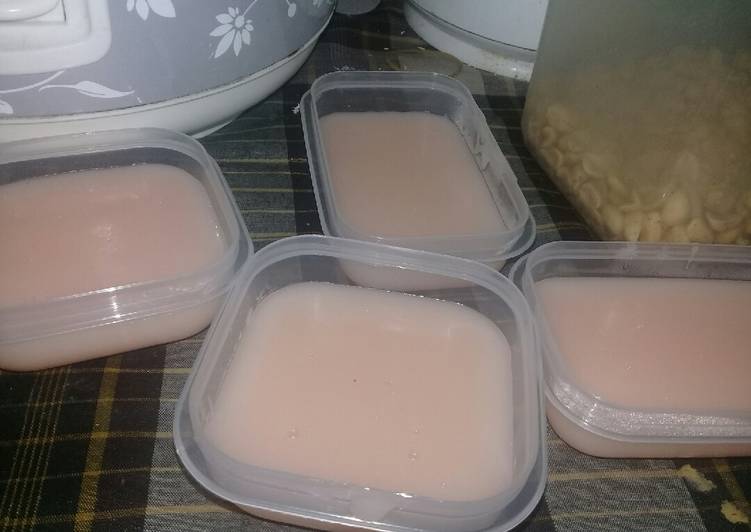 cara membuat Pudding nutrijel mangga