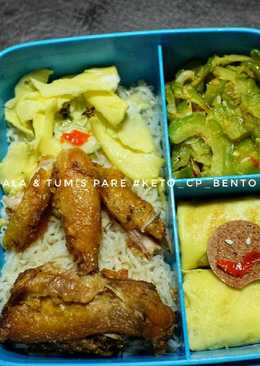 Ketofied Roti Jala & Tumis Pare #keto_cp_bento