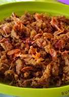 Empal gepuk suwir "daging sapi"