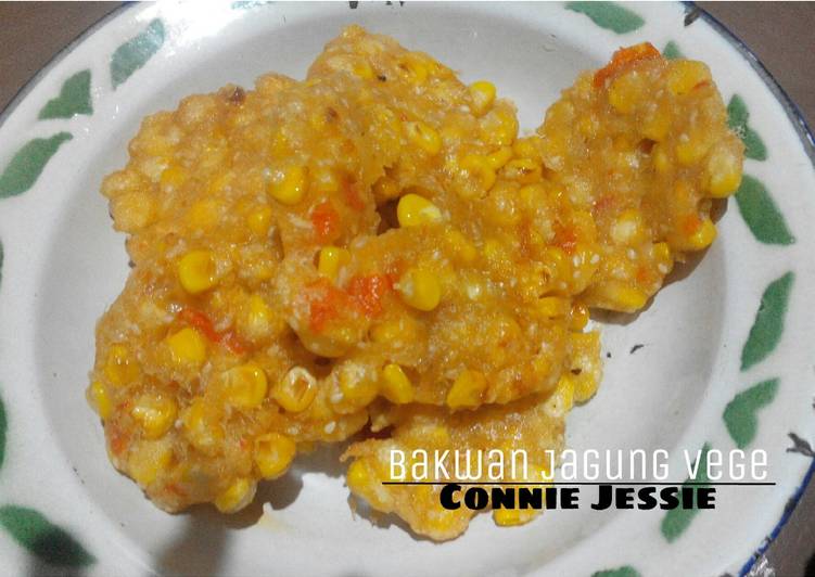 cara membuat Bakwan Jagung Krenyes Vege