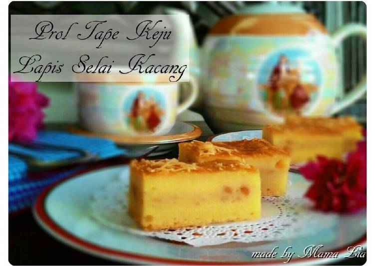 resep Prol Tape Keju Lapis Selai Kacang