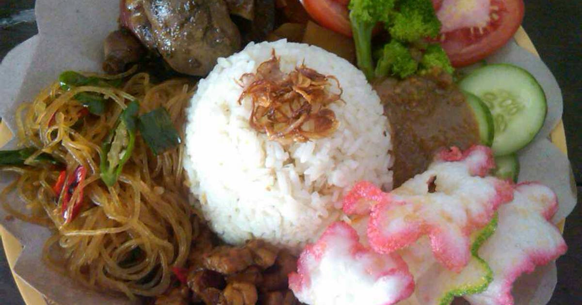 21 resep nasi uduk sambal kacang enak dan sederhana - Cookpad