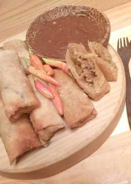 Lumpia isi rebung daging