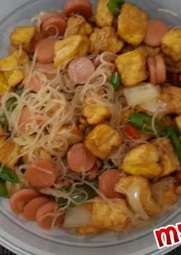 Oseng Tahu Sosis Soun Manis Pedas