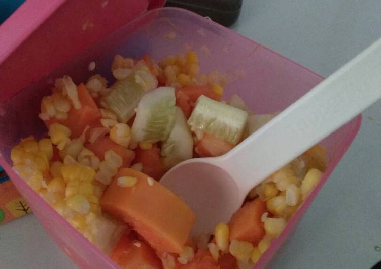 gambar untuk cara membuat Salad buah untuk diet enak alakadarnya & sehat tanpa mayonnaise