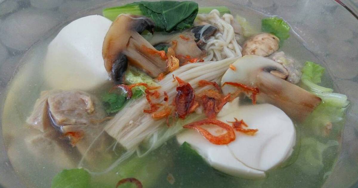 74 resep sayur bakso tofu jamur enak dan sederhana Cookpad