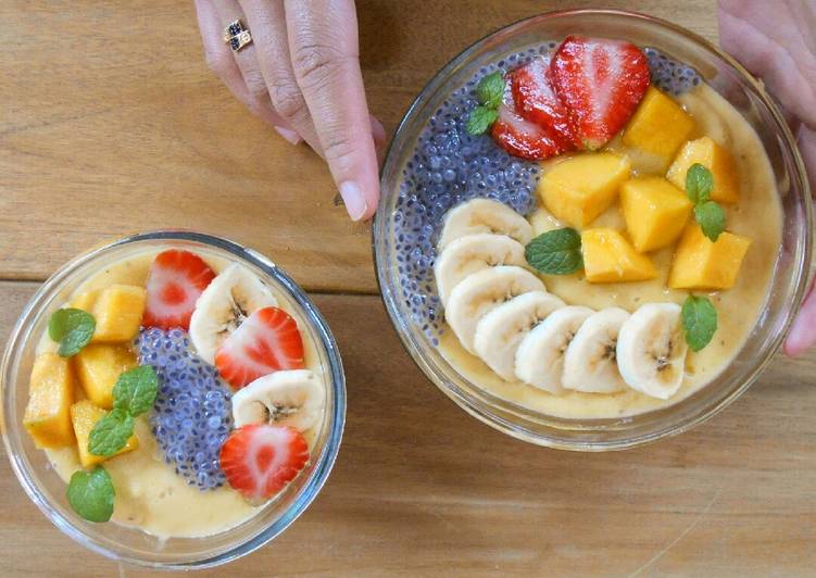 resep masakan Mango Smoothie Bowl