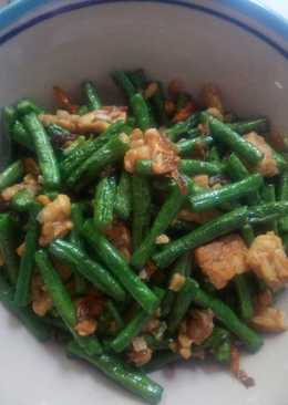 Tumis Kacang Panjang Tempe
