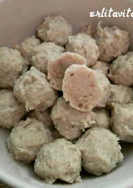 Bakso ayam diet simple (eggless)