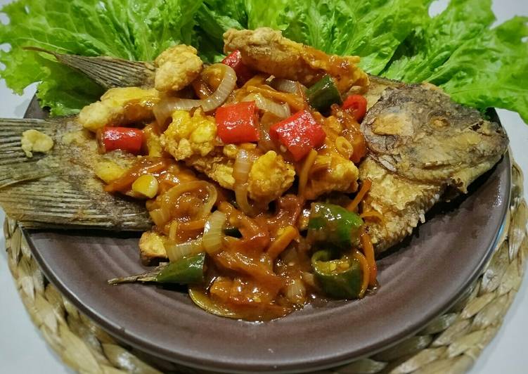  Resep  Ikan Gurame Asam  Manis  Ala  Restoran