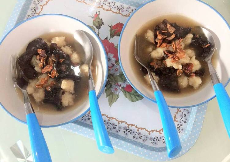 resep Kuah Tekwan Kaldu Jamur