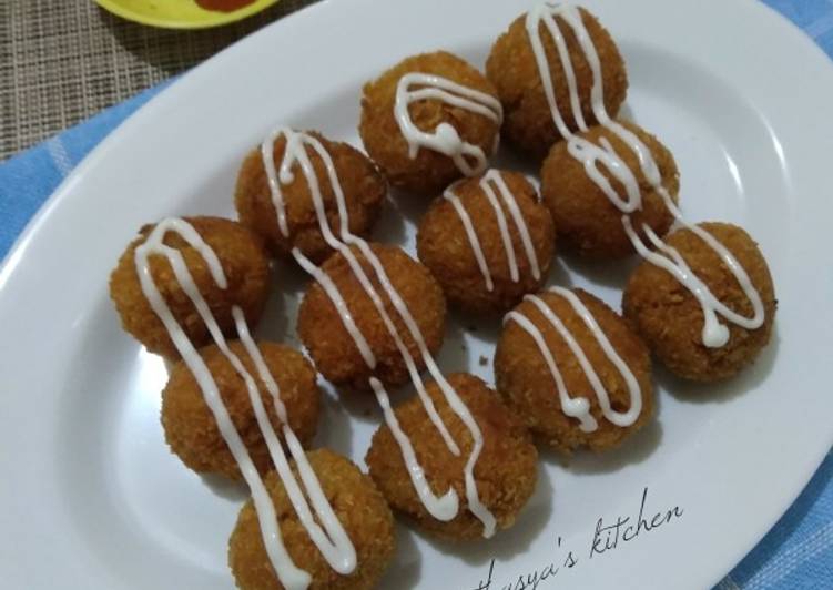 gambar untuk resep Bitterbalen Kornet Macaroni