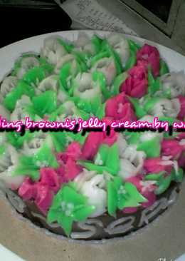 Puding cokelat bronis jelly creamðŸŽ‚ðŸŽ‚ðŸŽ‚