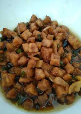 Orek tempe kuah sederhana