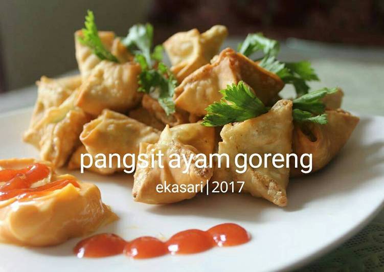 resep masakan Pangsit Ayam Udang Goreng