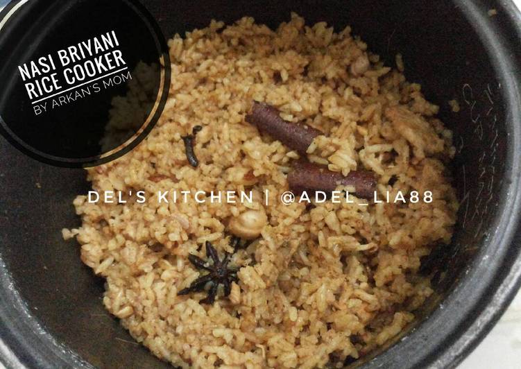 resep lengkap untuk Nasi Briyani Rice Cooker