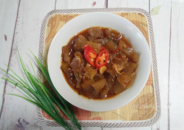 gambar untuk resep makanan Oseng pedas kulit sapi/cecek