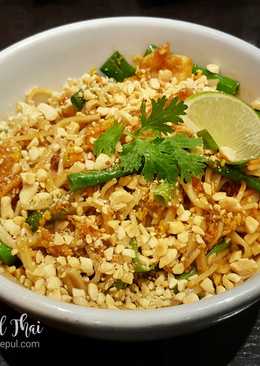 (5) Pad Thai Udang (Shrimp Pad Thai ala Thai)