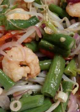 Udang sayur sambal matah