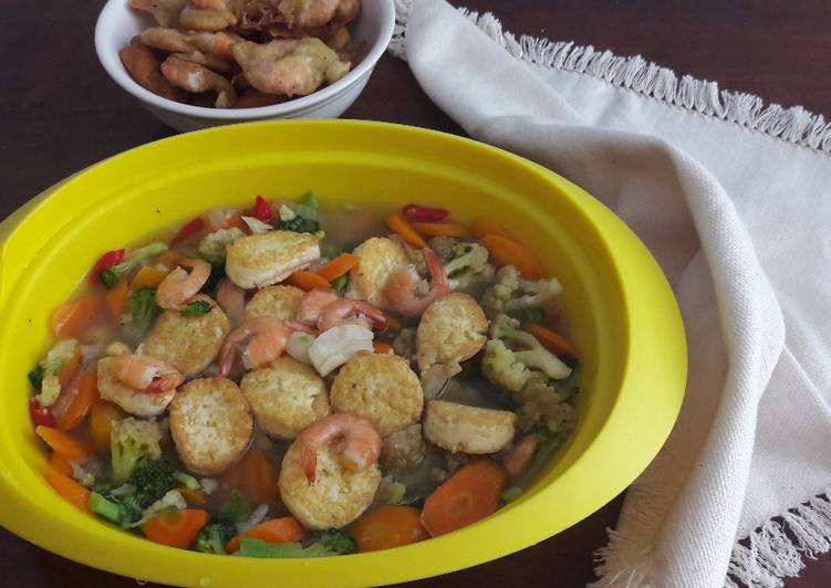 resep Sapo tahu udang sederhana??