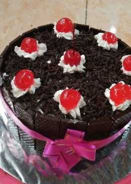 Brownis panggang.. Buat kue ultah ala mama maudyð