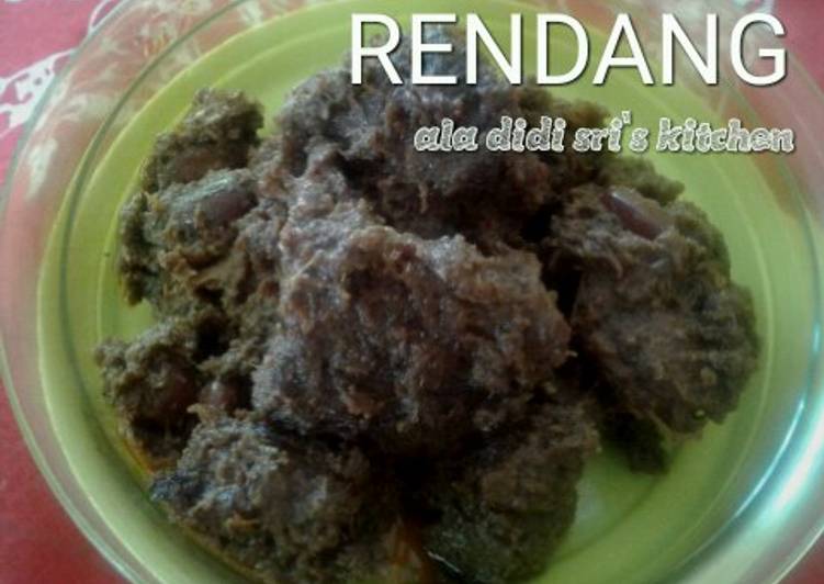 bahan dan cara membuat Rendang #Festival Resep Asia#Indonesia#Daging Sapi