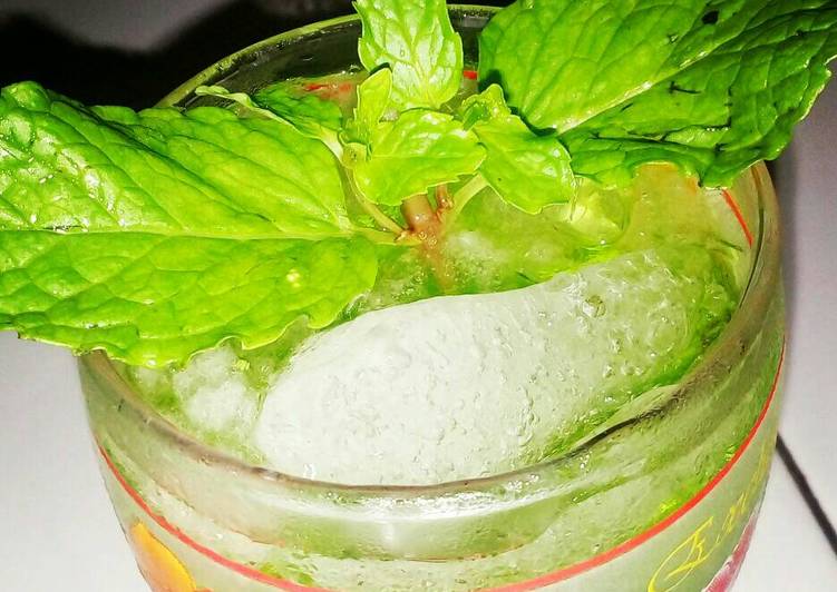 cara membuat Sirup melon daun mint