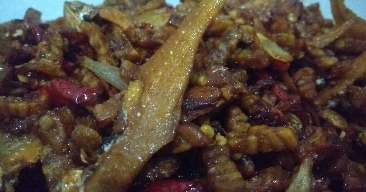 Resep Tempe orek mix ikan  asin  bulu  ayam simple oleh Sari 