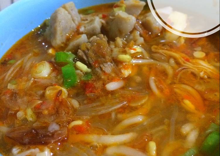 resep lengkap untuk Soto tauco khas tegal