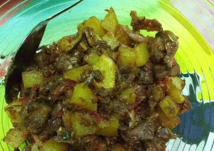 Resep Oseng tempe + kentang +teri - Vorina Sutanti