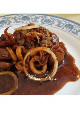 Cumi Bakso Lada Hitam Lezat