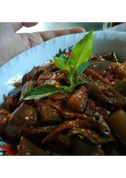 Teri terong balado pedas manis