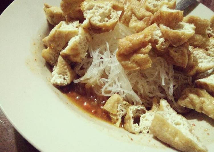 resep Bihun bumbu rujak (instan)