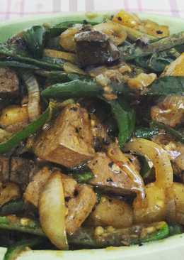 Oseng Hati Sapi Cabai Hijau