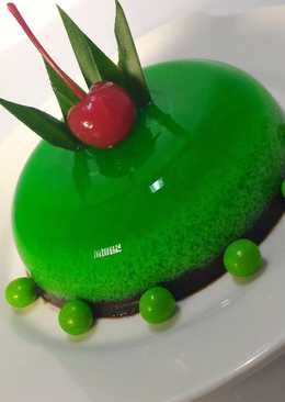 Puding lumut pandan lapis coklat segeeeerrrrr...
