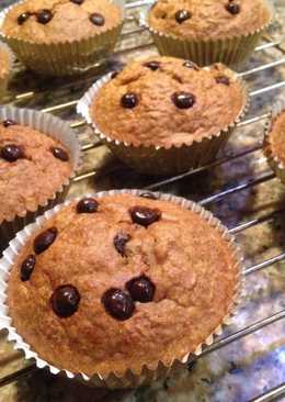 Easy Banana oatmeal chocochips muffins