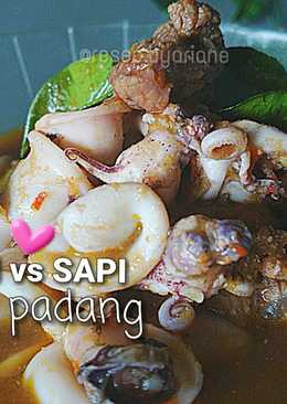 Cumi vs Sapi Saus Padang