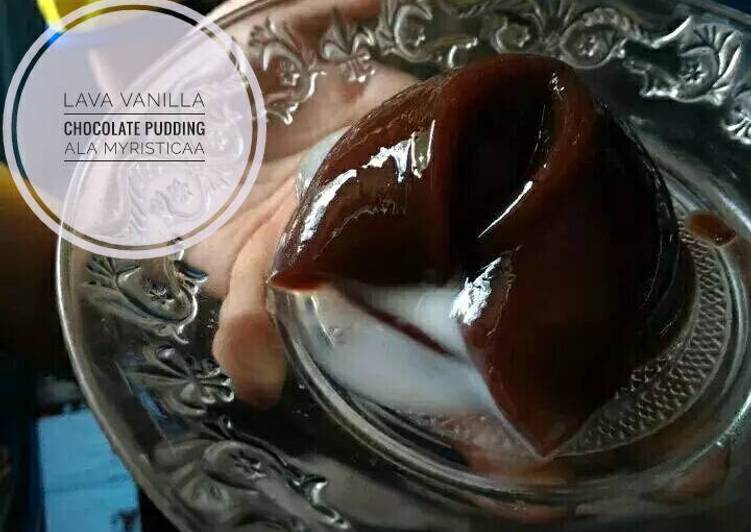 resep Puding Lava Coklat Vanila
