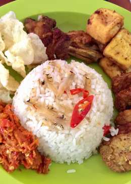 3. Nasi liwet Sambal Belacan