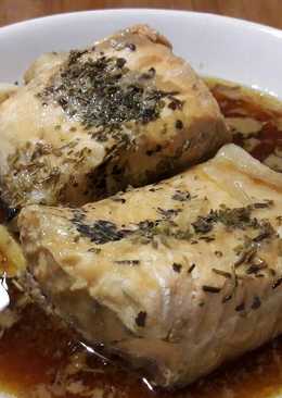 Salmon steamed with Honey and Soy Sauce